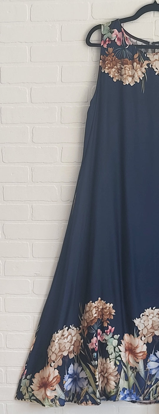 Midnight Satin Maxi Dress