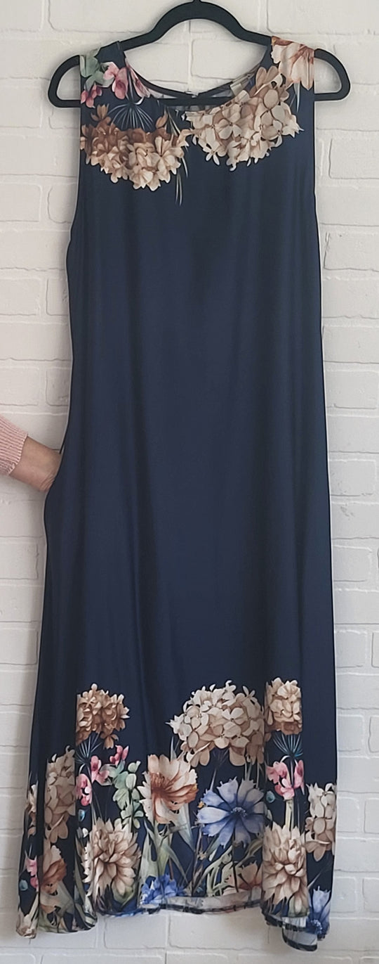 Midnight Satin Maxi Dress