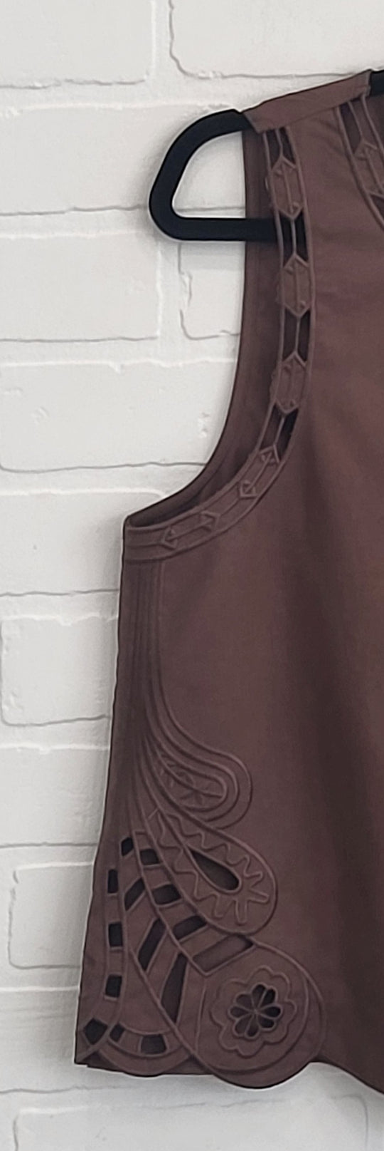 Venice Cocoa Lace Hem Set