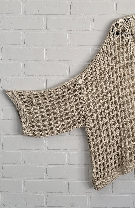 Toscana Crochet Cotton Cardigan