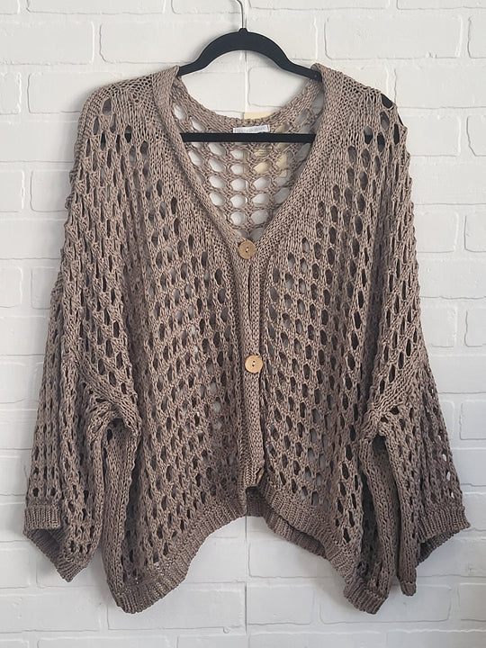Toscana Crochet Cotton Cardigan