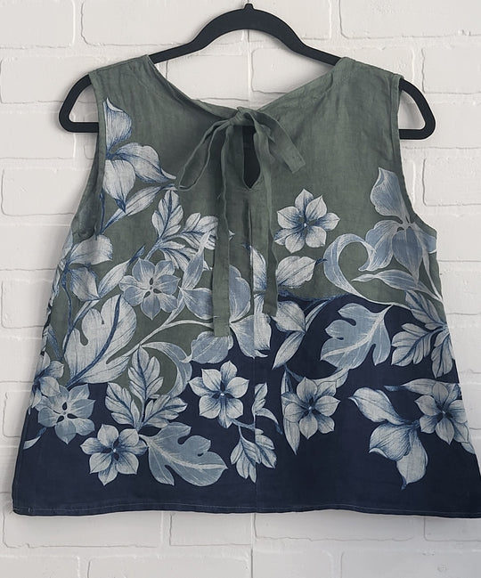 Olive Bloom Linen Set