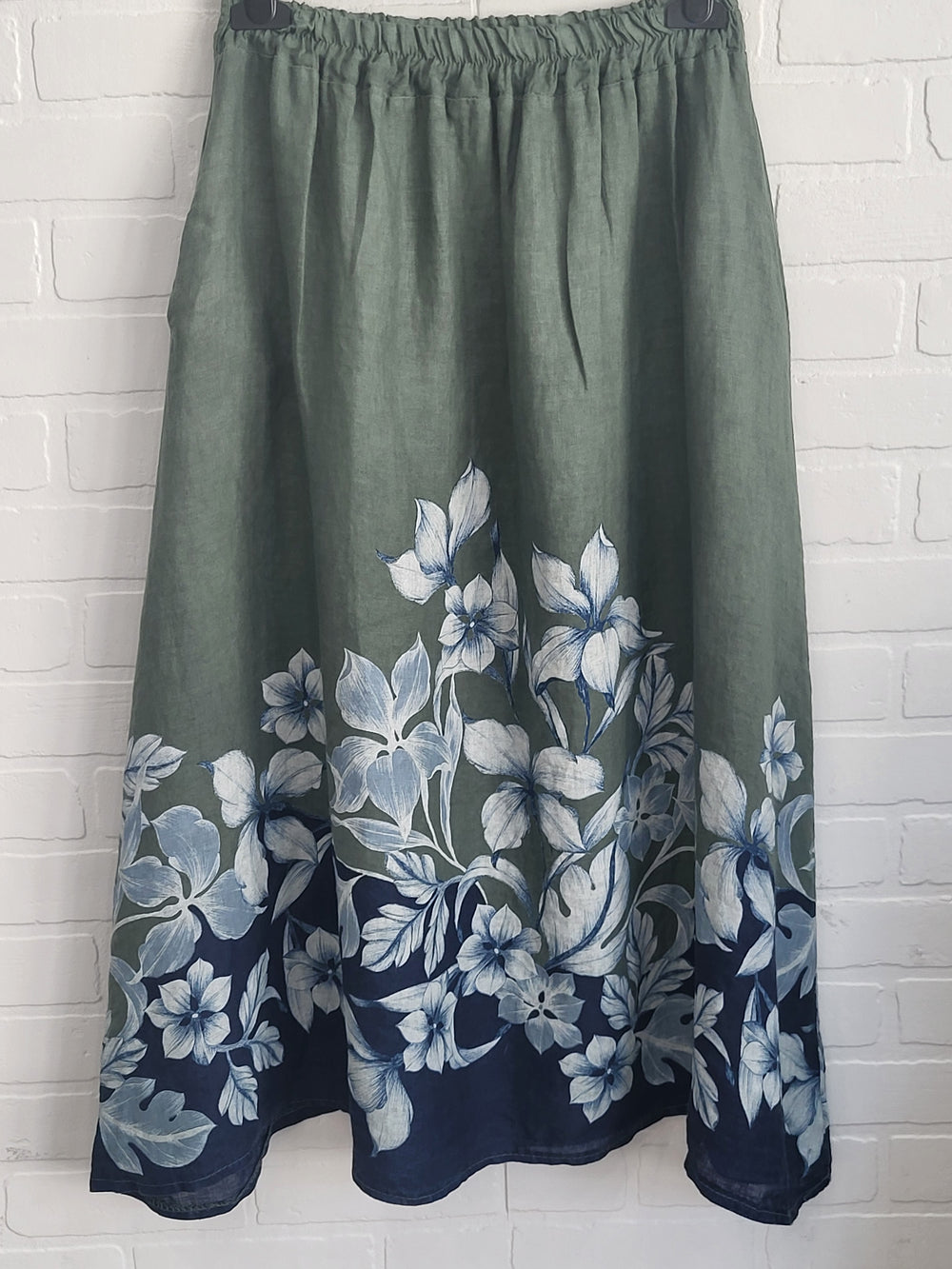 Olive Bloom Linen Set