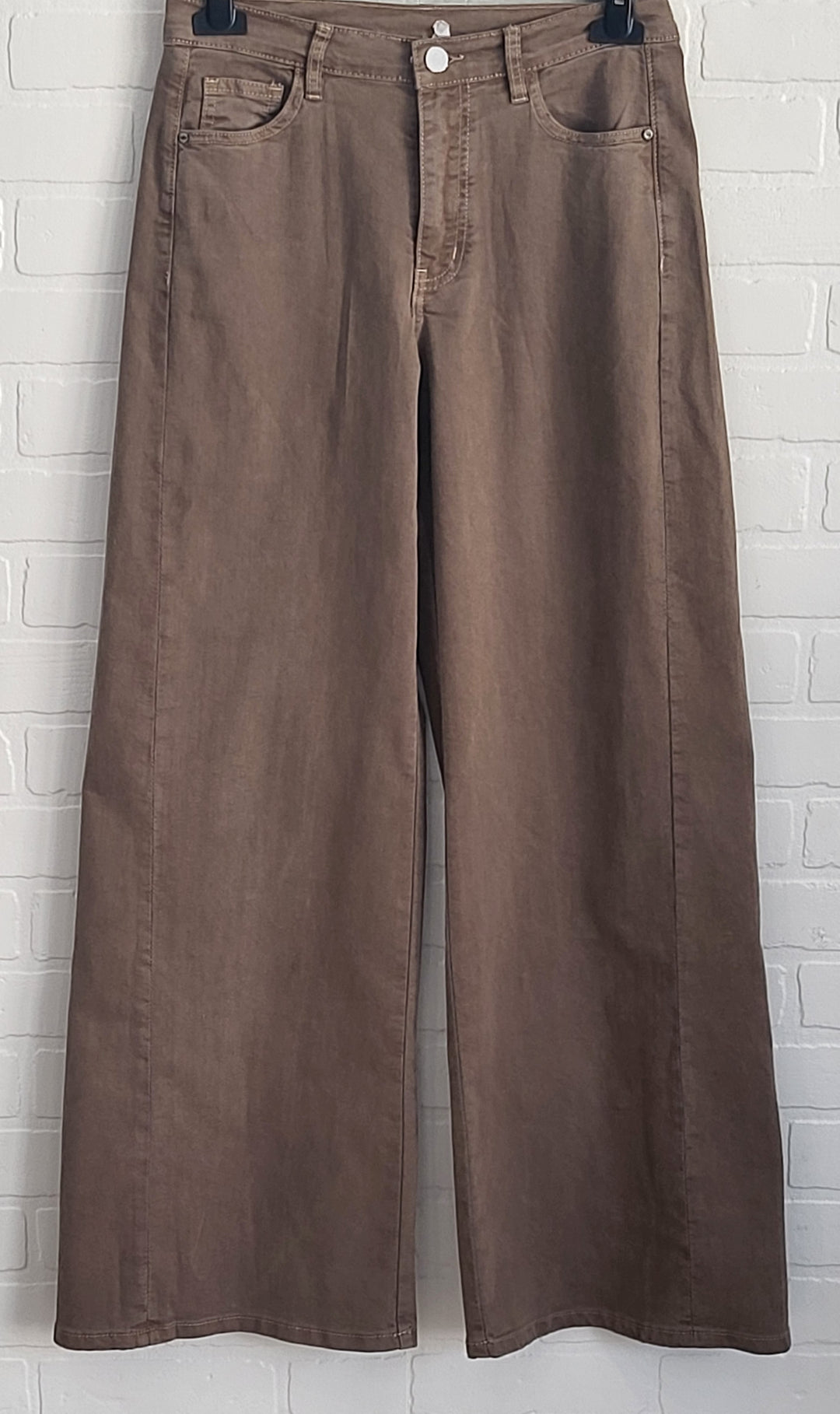 3D Wide Leg Denim Jeans
