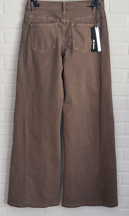 3D Wide Leg Denim Jeans