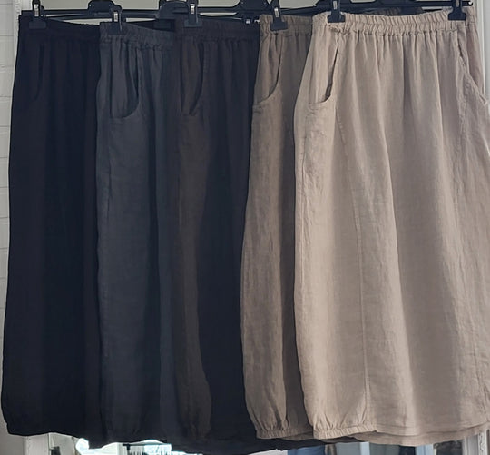Linen Tulip Skirt