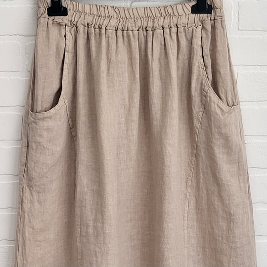 Linen Tulip Skirt