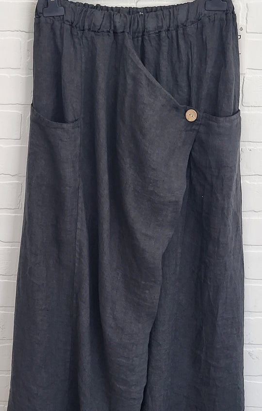 Porto Fold Linen Skirt