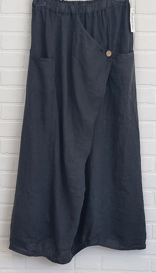 Porto Fold Linen Skirt