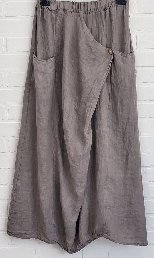 Porto Fold Linen Skirt