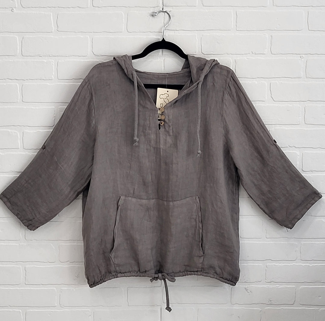 Cherish Linen Hoodie