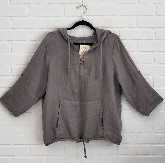 Cherish Linen Hoodie