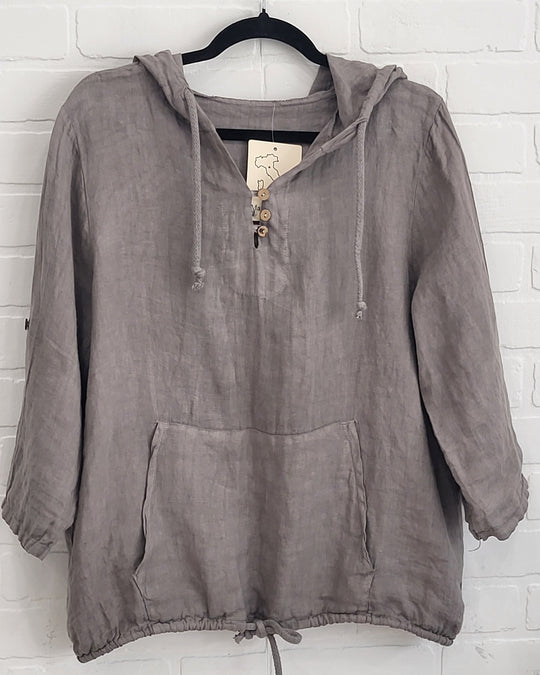 Cherish Linen Hoodie