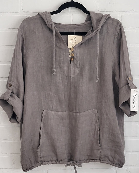 Cherish Linen Hoodie