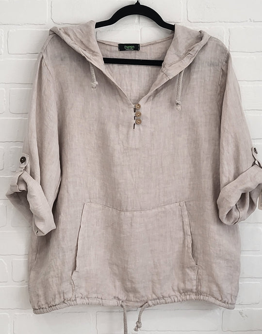 Cherish Linen Hoodie