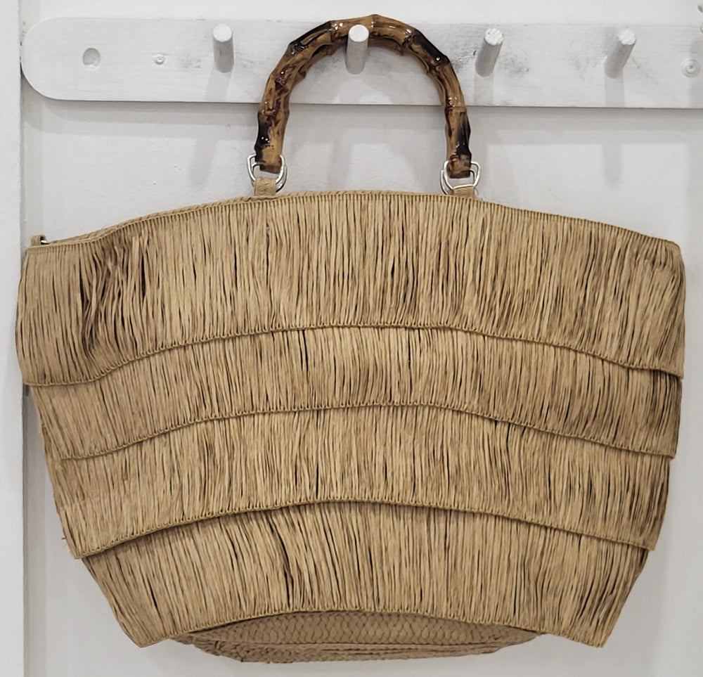 Capri Bamboo Handle Tote