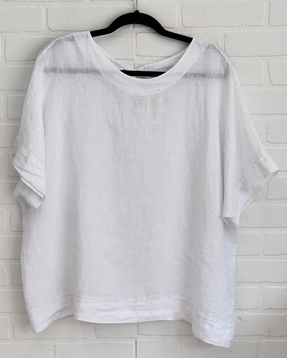 Florence  Linen Tie-Back Top