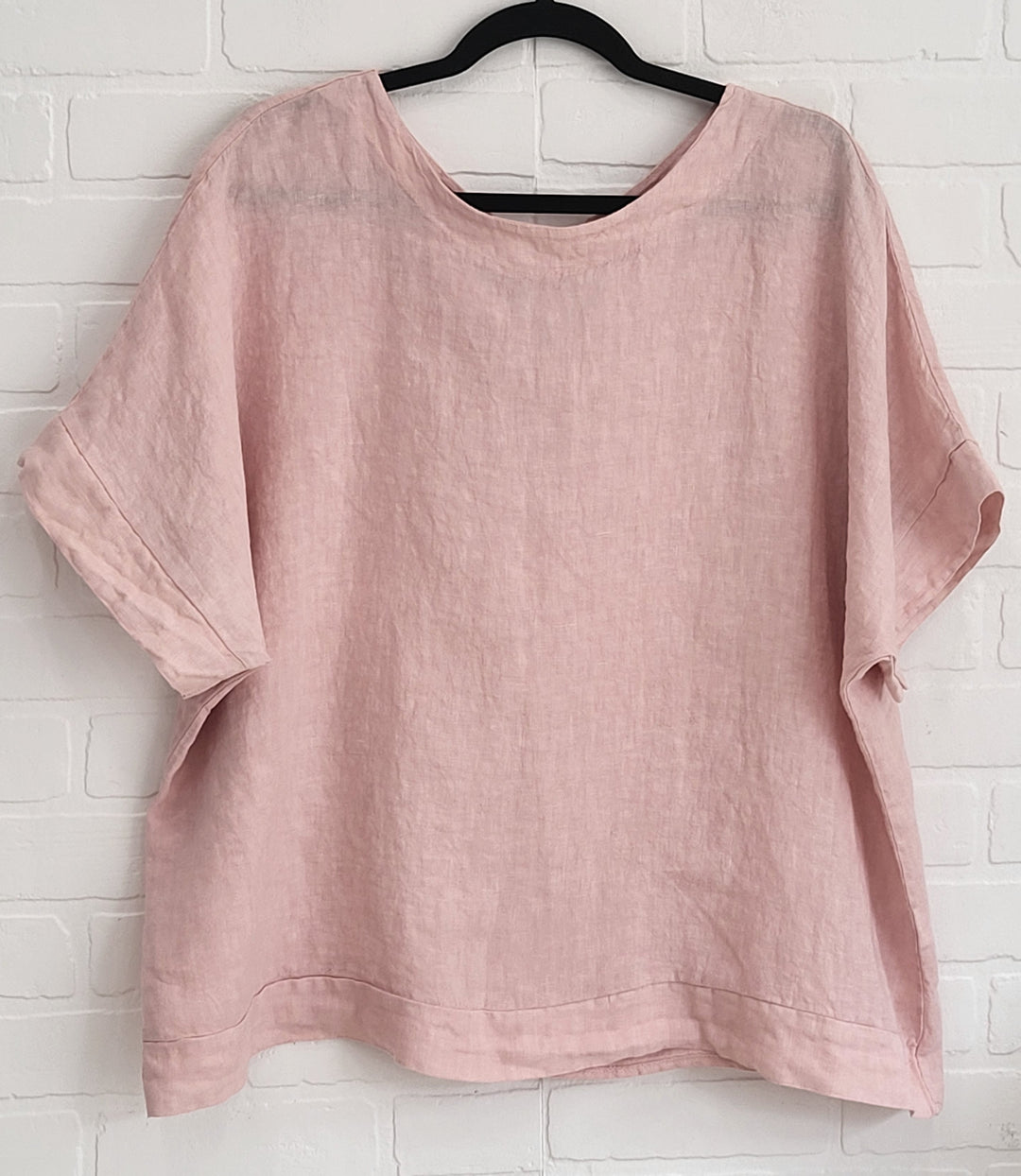 Florence  Linen Tie-Back Top