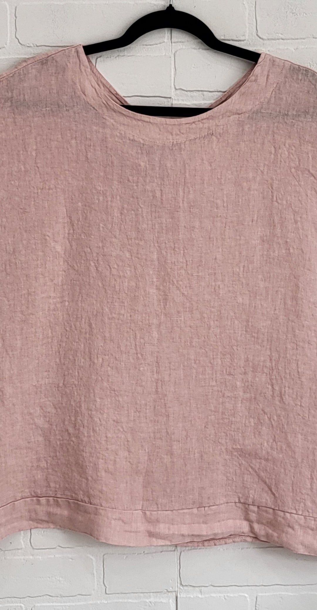 Florence  Linen Tie-Back Top