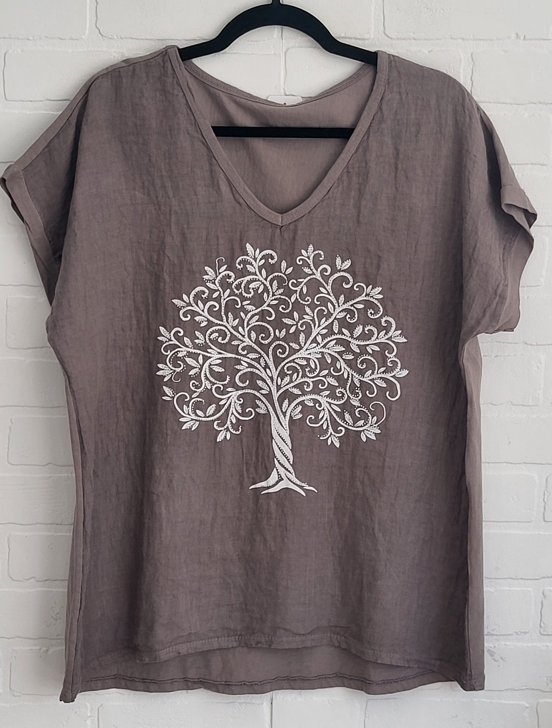 Vita Linen Tree Tee