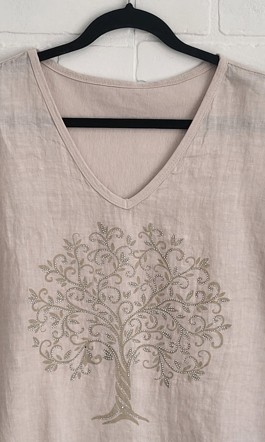 Vita Linen Tree Tee