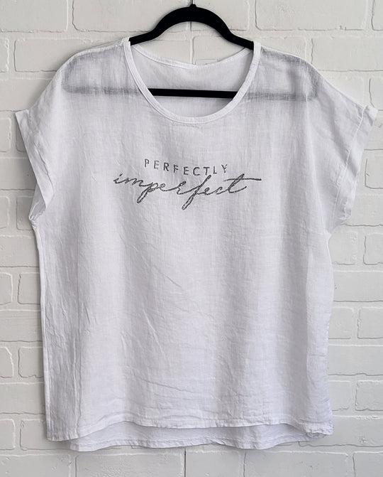 Perfectly Imperfect Graphic Linen Tee