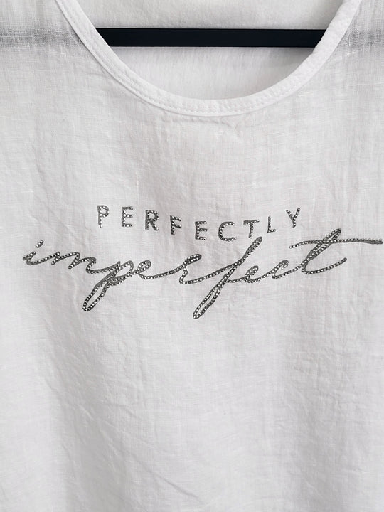 Perfectly Imperfect Graphic Linen Tee