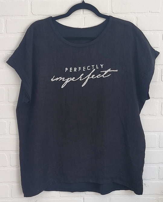 Perfectly Imperfect Graphic Linen Tee