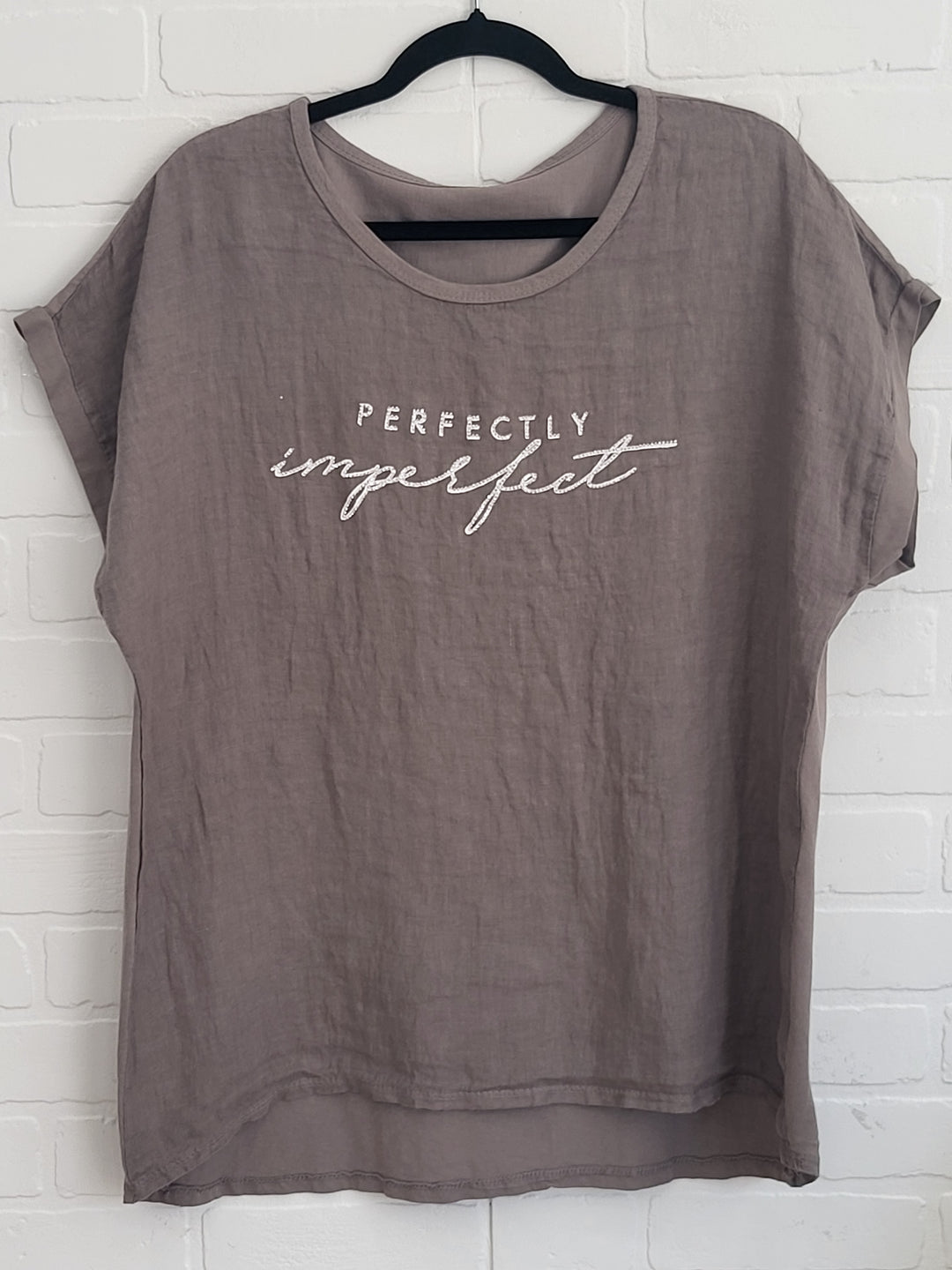 Perfectly Imperfect Graphic Linen Tee