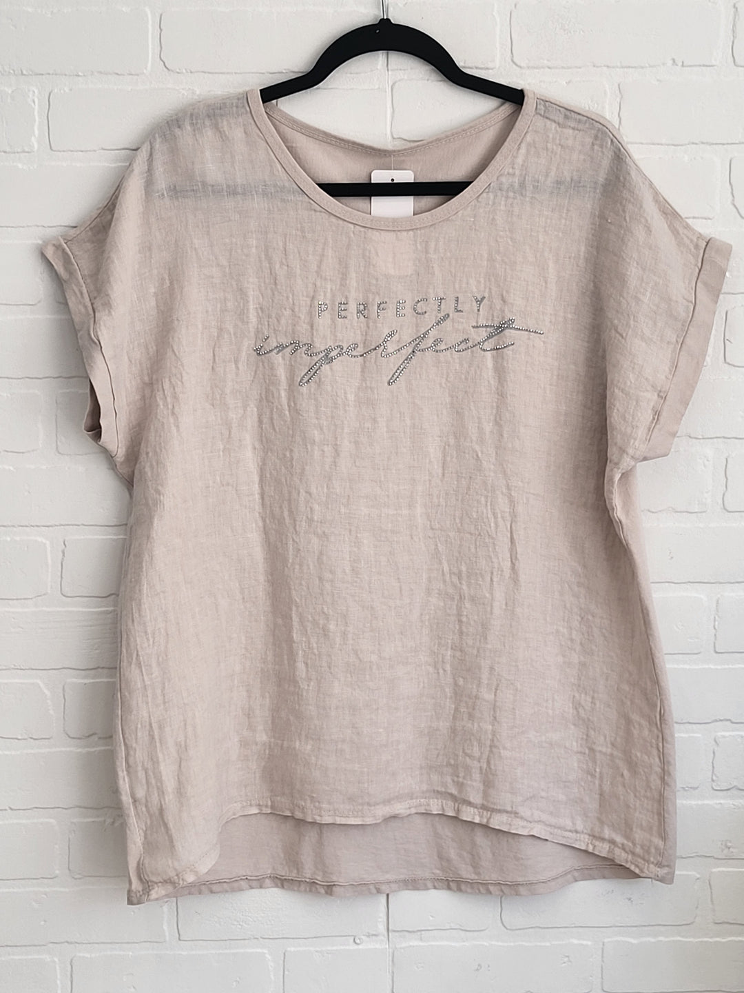 Perfectly Imperfect Graphic Linen Tee