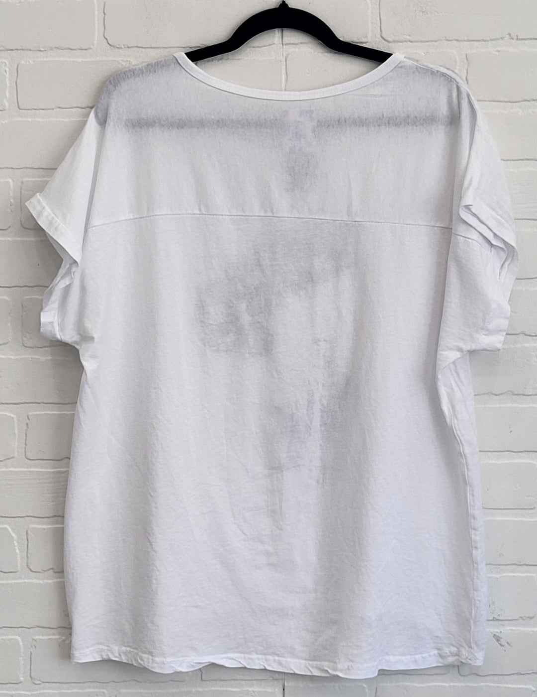 Wildflower Linen Blend Tee | Italian Cotton & Linen Top