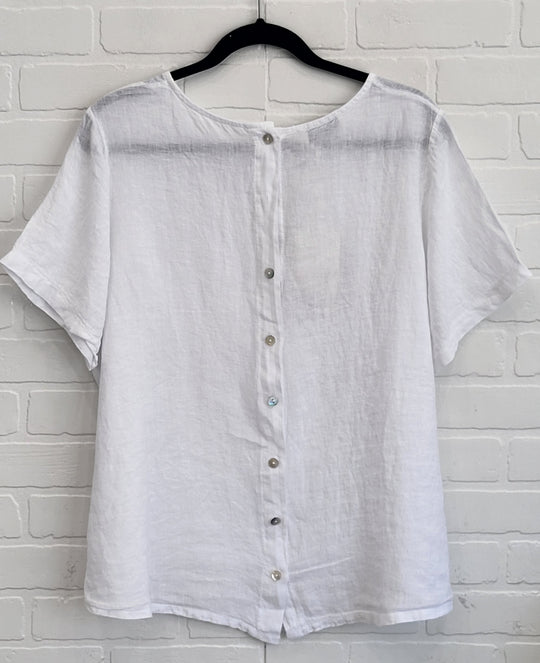 Porto Linen Button Tee