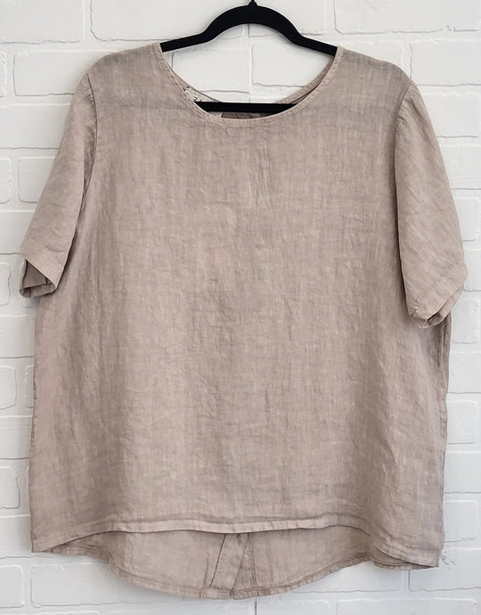 Porto Linen Button Tee