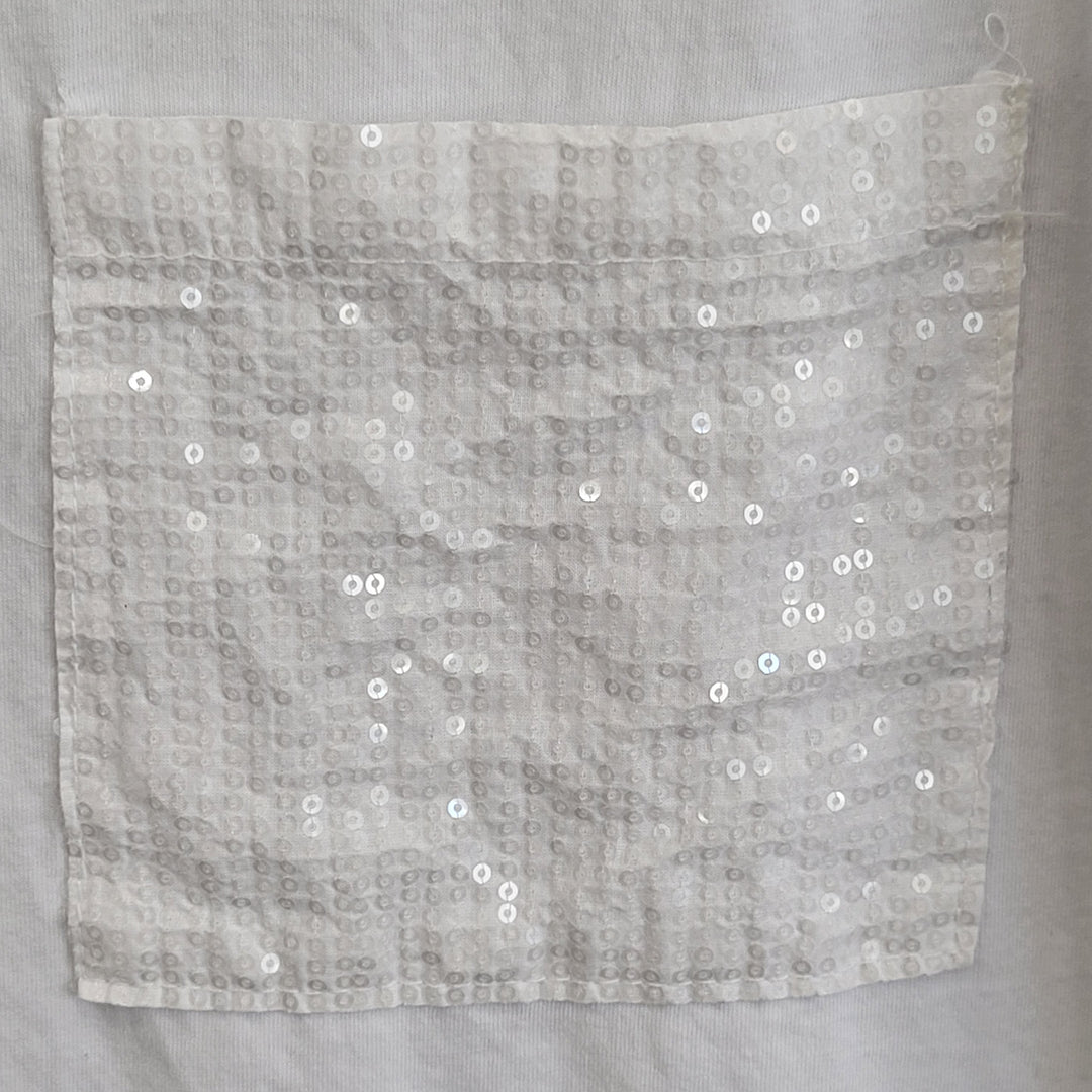 Milano Cotton Tee with Sequin Pocket