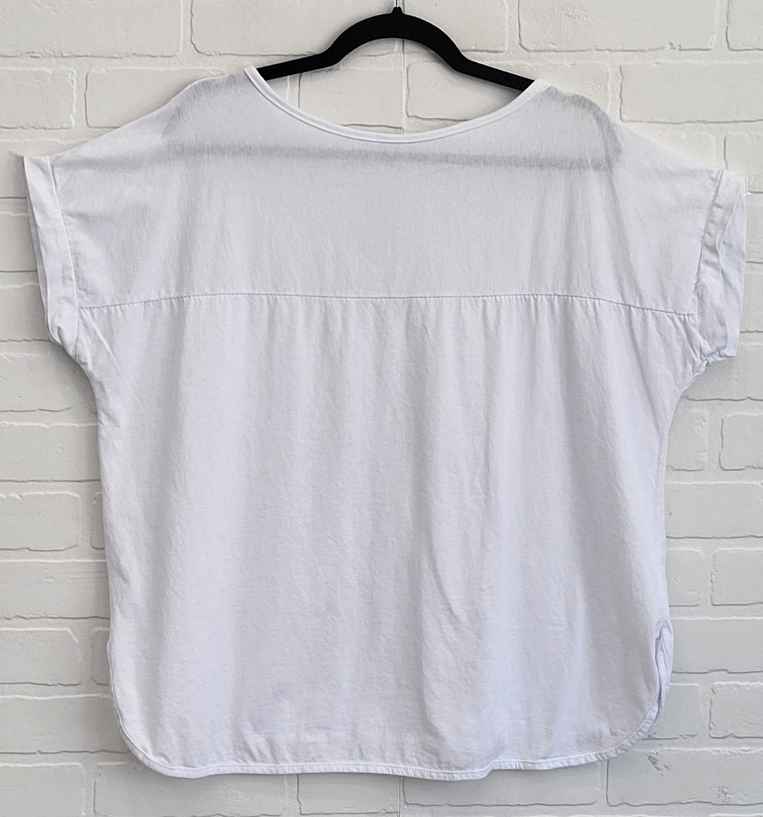 Milano Cotton Tee with Sequin Pocket