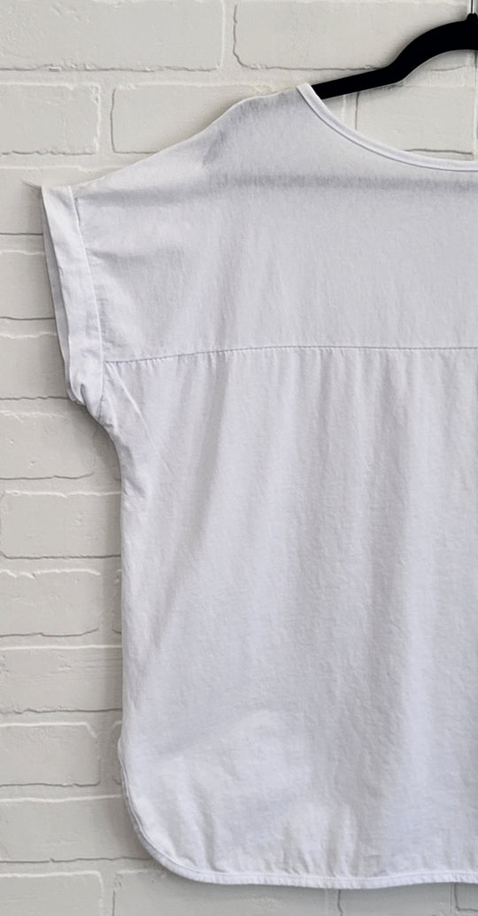 Milano Cotton Tee with Sequin Pocket