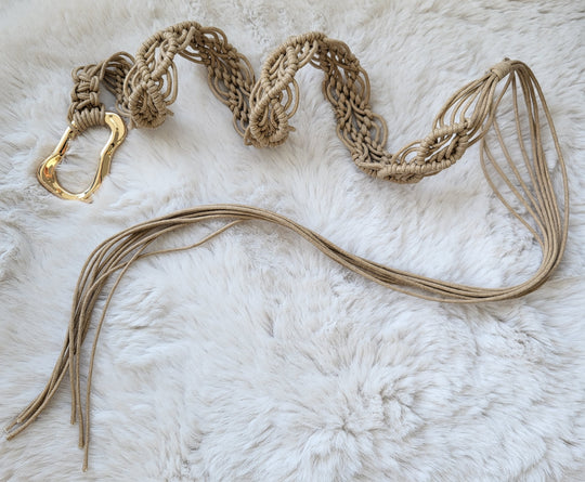 Ibiza Macramé Rope Belt