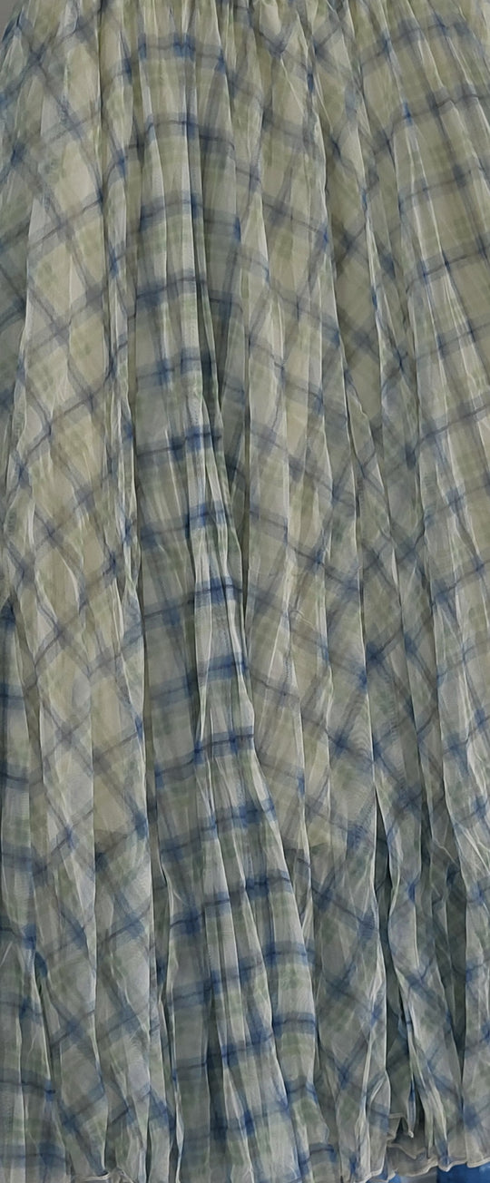 Sorrento Plaid Chiffon Skirt
