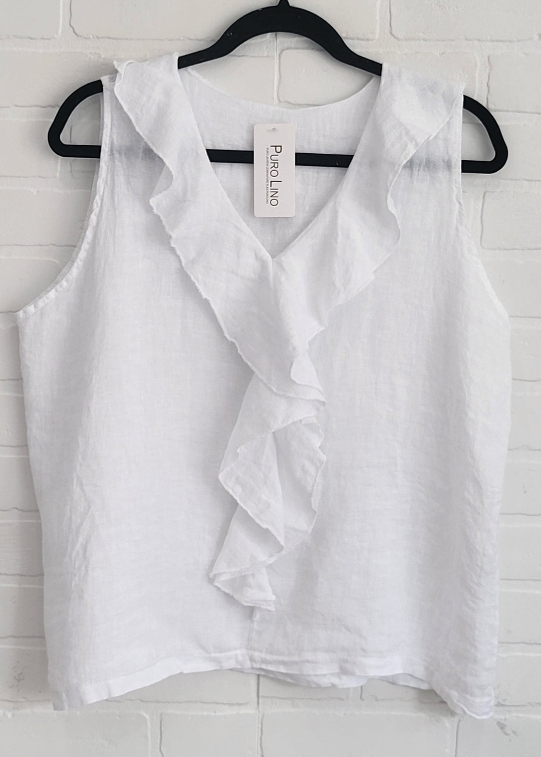 Marina Sleeveless Ruffle Top