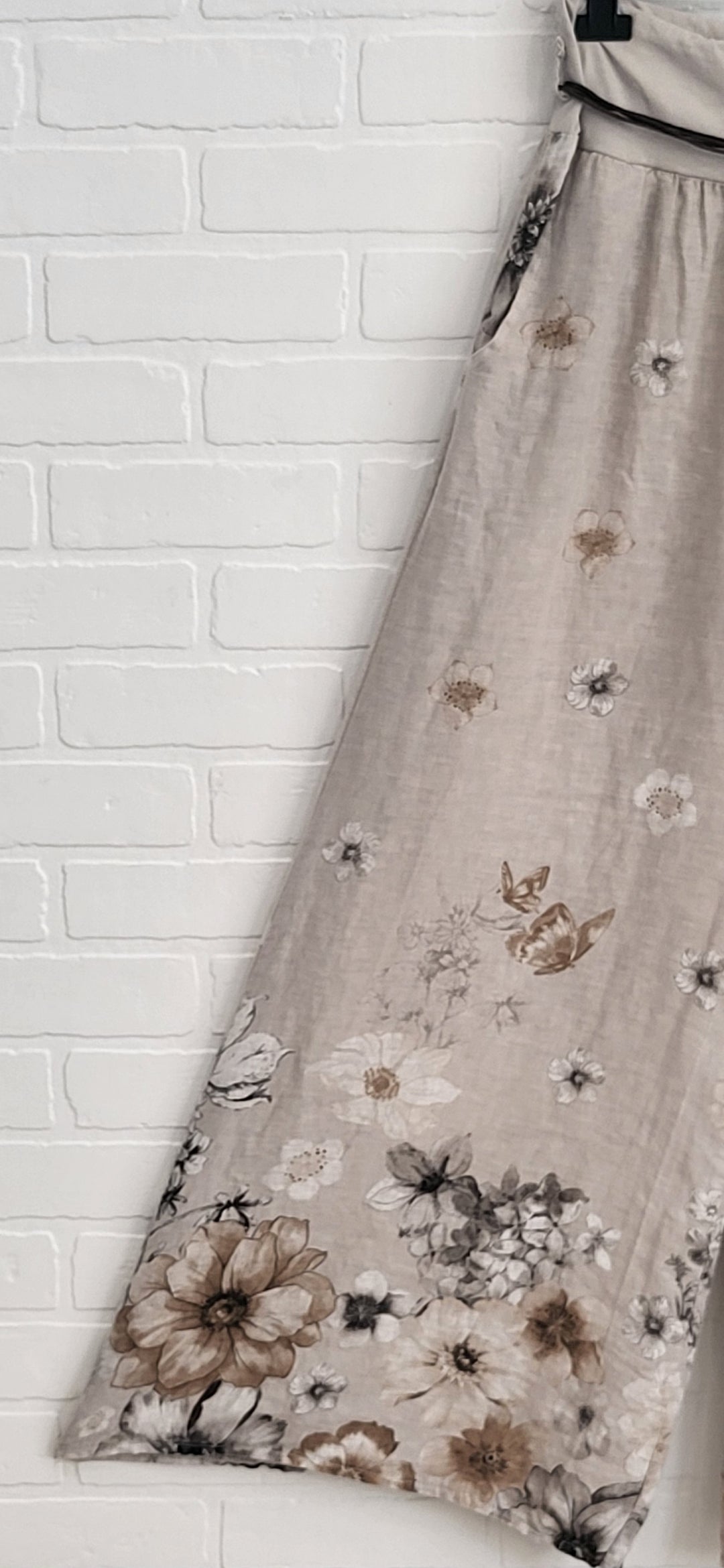 Verona Bloom Linen Palzzo Pants