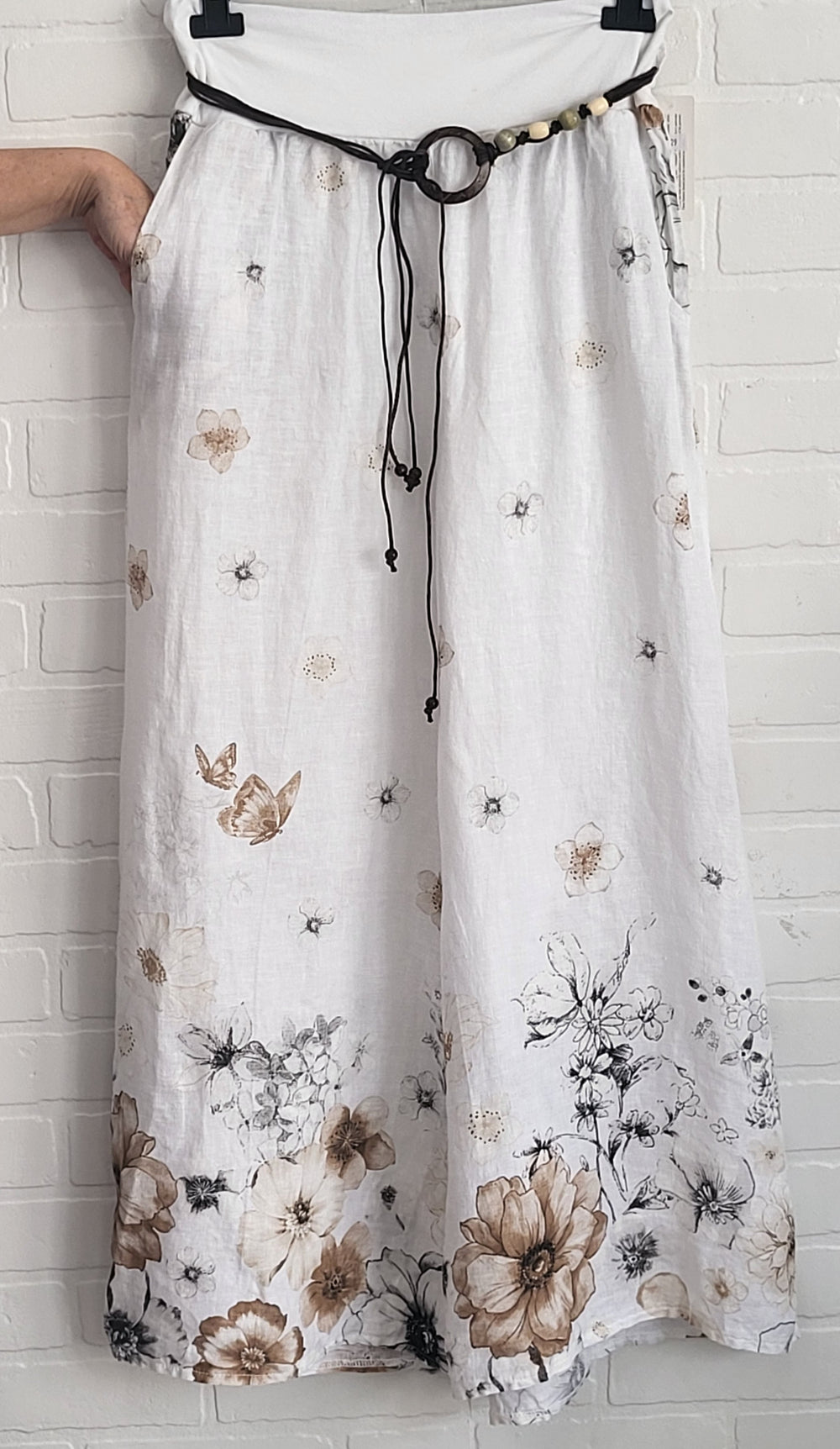 Verona Bloom Linen Palzzo Pants