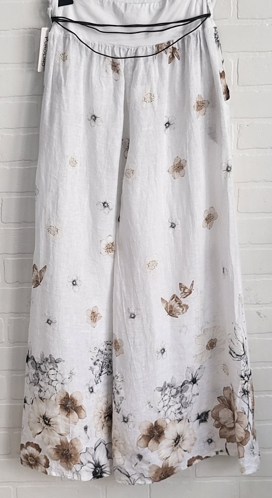 Verona Bloom Linen Palzzo Pants