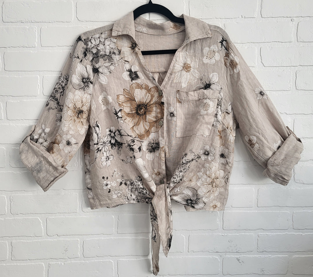 Verona Bloom Linen Shirt