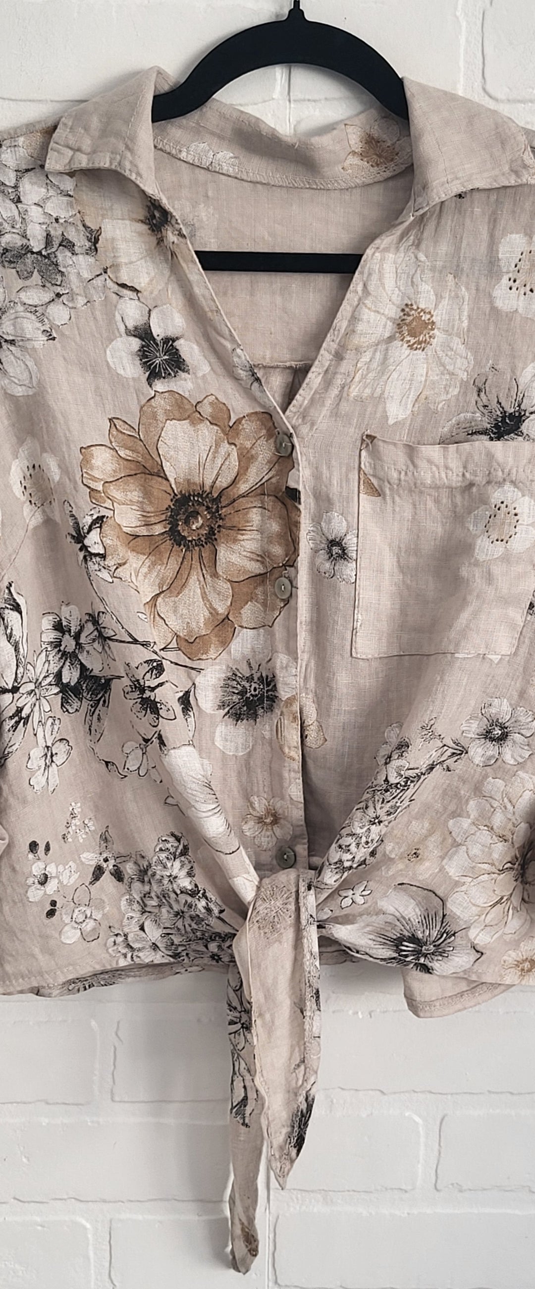 Verona Bloom Linen Shirt