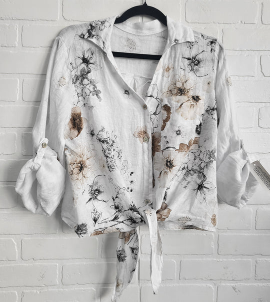 Verona Bloom Linen Shirt