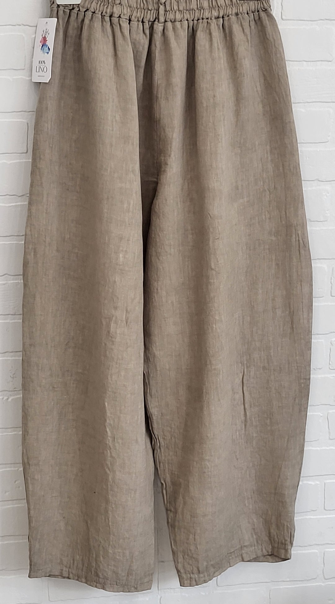 Linen Barrel Pants
