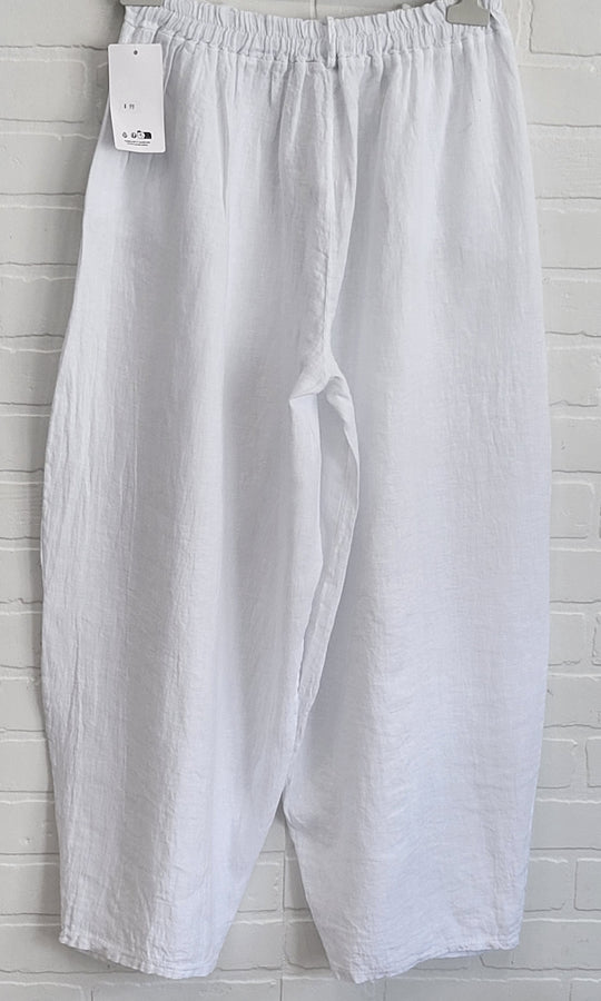 Linen Barrel Pants