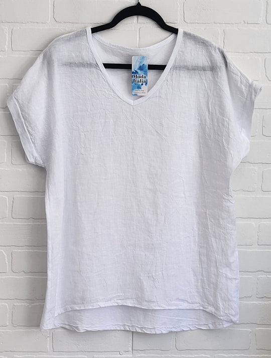Porto Linen V Tee