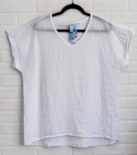 Porto Linen V Tee