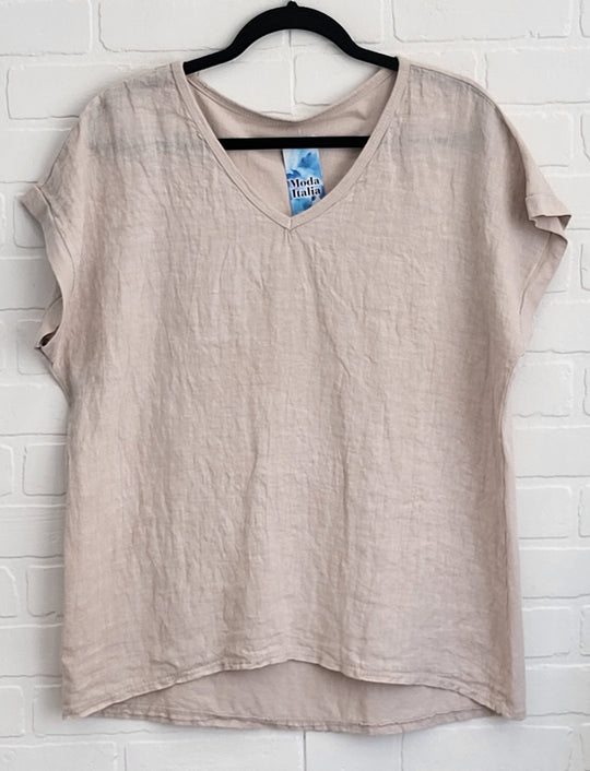 Porto Linen V Tee